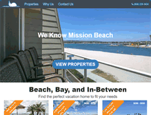 Tablet Screenshot of missionbayvacationrentals.com